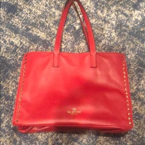 Valentino leather tote